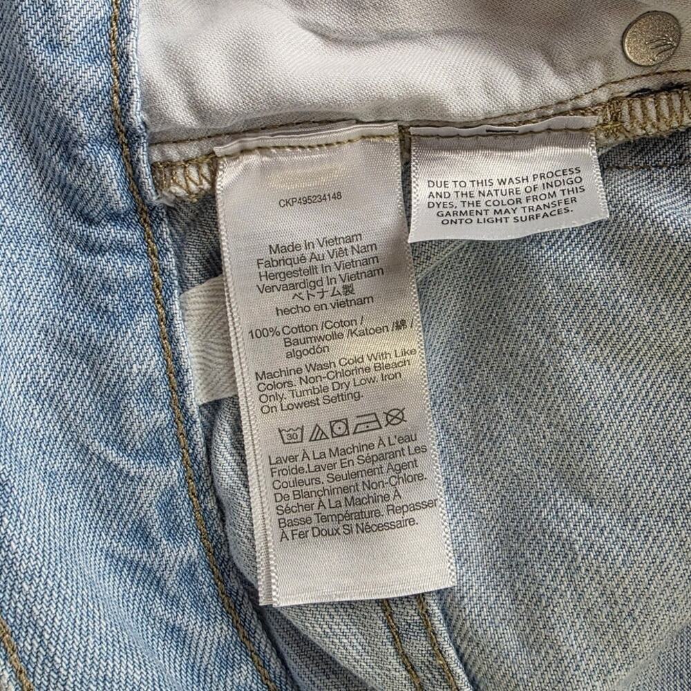Madewell Super Wide Leg Jean Light Wash Size 28 - Picture 15 of 15